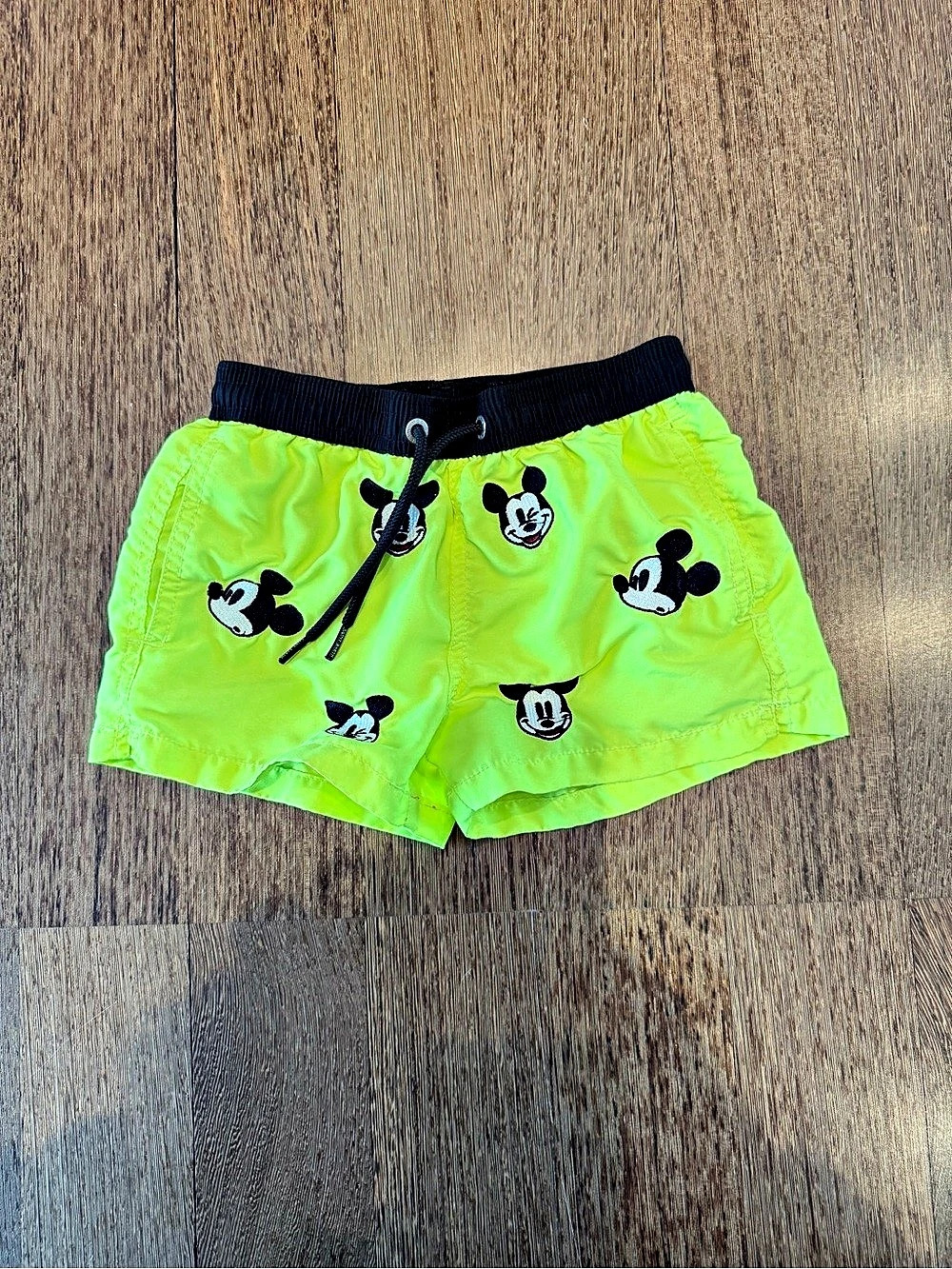 Disney Mickey Mouse Swim Trunks Green